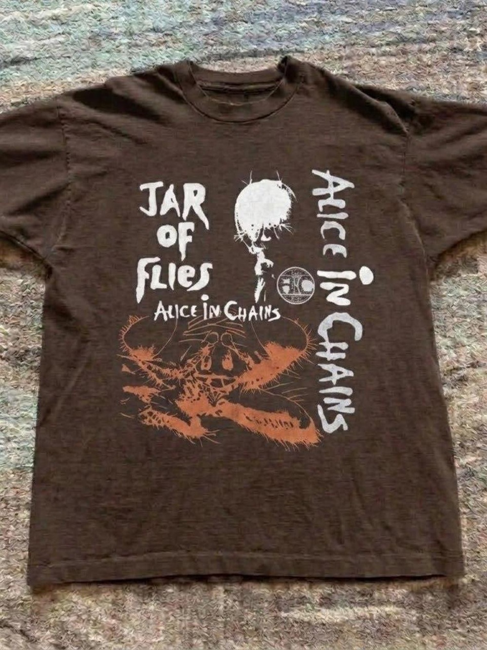 Gildan Brown Alice In Chains 'Jar of Flies' Graphic Tee